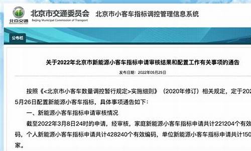 北京市小客车指标管理信息系统_北京小客车指标调控系统官网